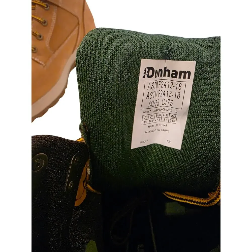 Dunham Waterproof Composite Toe Work‎ Boots Mens 13 ASTM F2413-18 Brown Safety